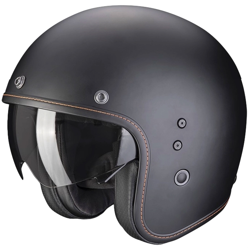 Åben hjelm SCORPION BELFAST EVO Solid sort mat