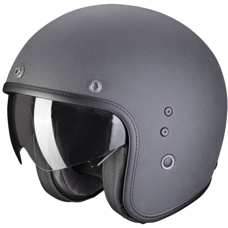 Åben hjelm SCORPION BELFAST EVO GRAPHITE mørkegrå