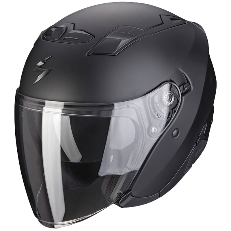 Motorcykelhjelm åben SCORPION EXO-230 Solid sort mat