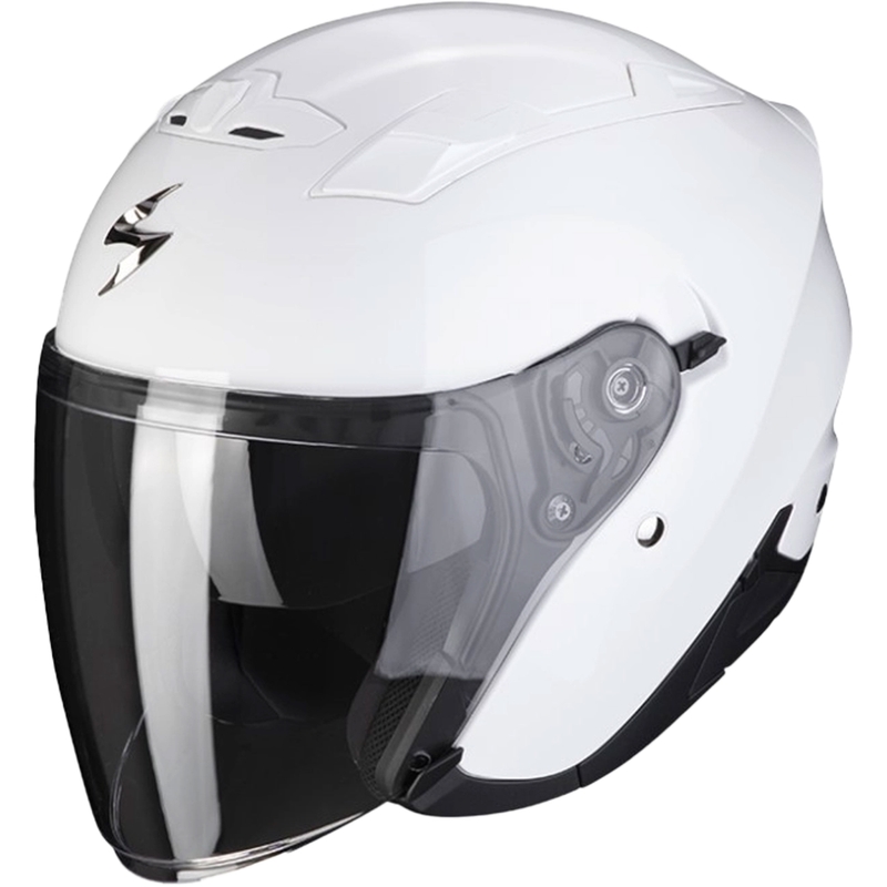 Åben motorcykelhjelm SCORPION EXO-230 Solid hvid