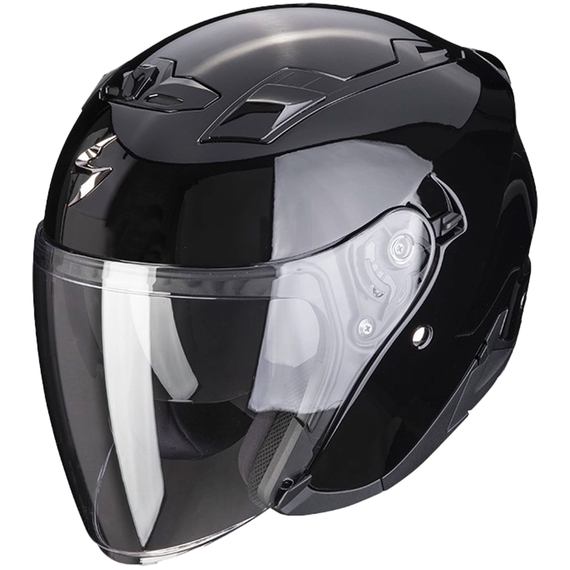 Åben motorcykelhjelm SCORPION EXO-230 Solid sort