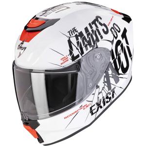 Motorcykelhjelm til børn Scorpion EXO-JNR AIR BOUM hvid-sort