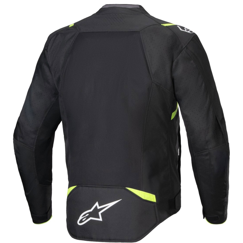 Alpinestars T-SPS Air V2 motorcykeljakke sort-fluo gul