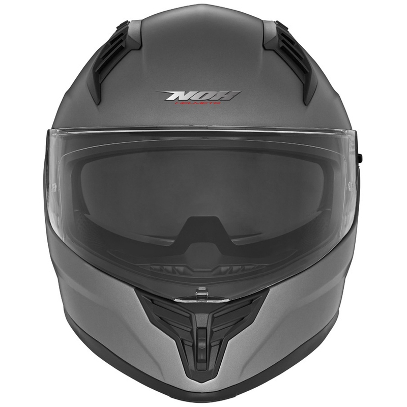 NOX N401 full-face motorcykelhjelm, mat titanium