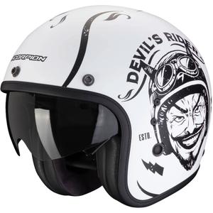 Åben motorcykelhjelm Scorpion Belfast Evo ROMEO mat sort og hvid