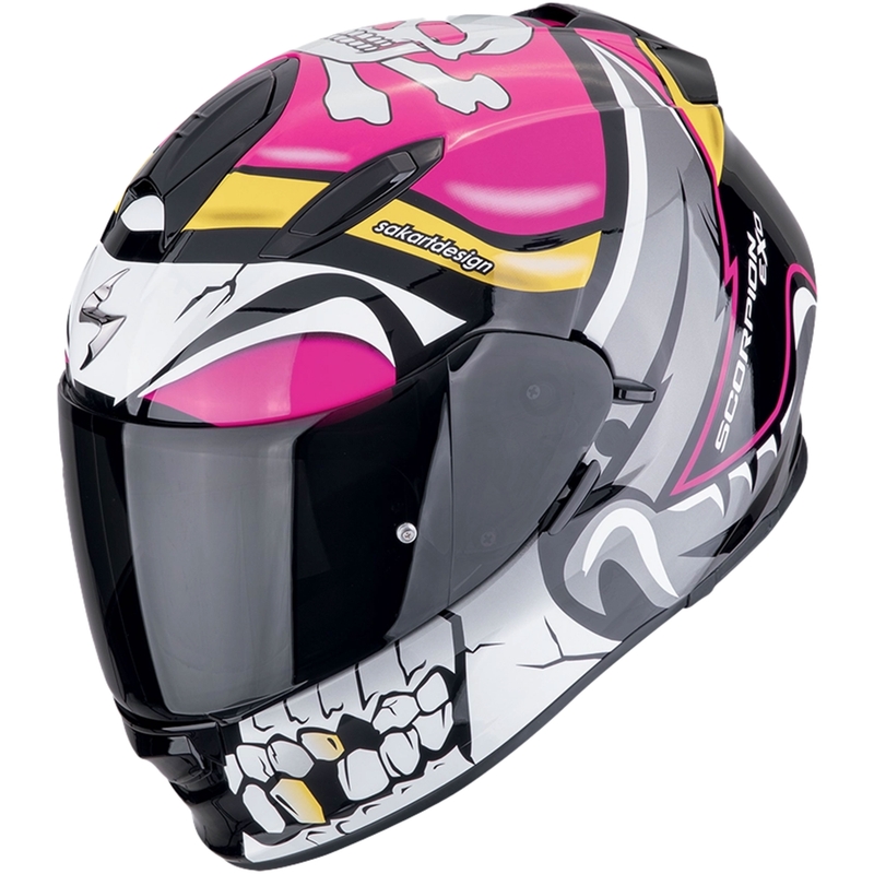 Scorpion EXO-491 PIRATE hel-face motorcykelhjelm pink