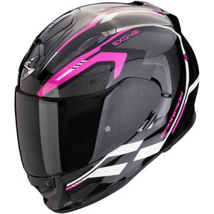Scorpion EXO-491 KRYPTA fullface motorcykelhjelm sort-pink-hvid