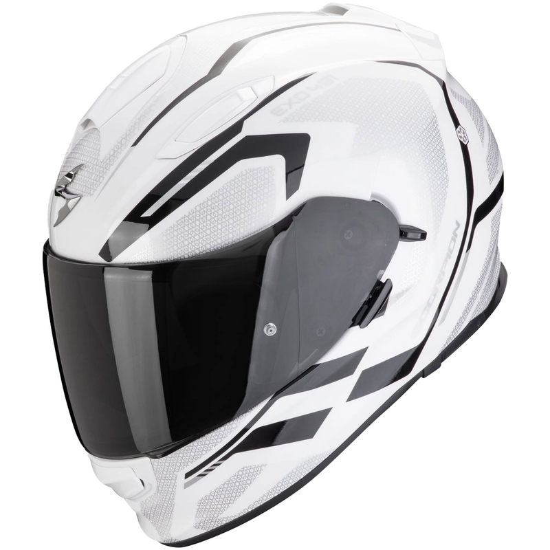 Scorpion EXO-491 KRYPTA motorcykelhjelm i fuld ansigt hvid-sort