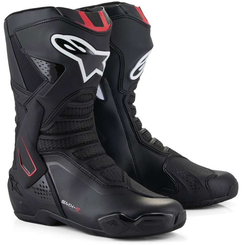 Alpinestars SMX-6 3 motorcykelstøvler sort-rød