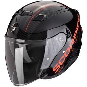 Åben motorcykelhjelm SCORPION EXO-230 QR sort-rød