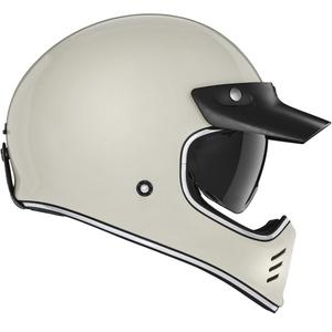 NOX PREMIUM SEVENTY II hel-face motorcykelhjelm elfenbenshvid
