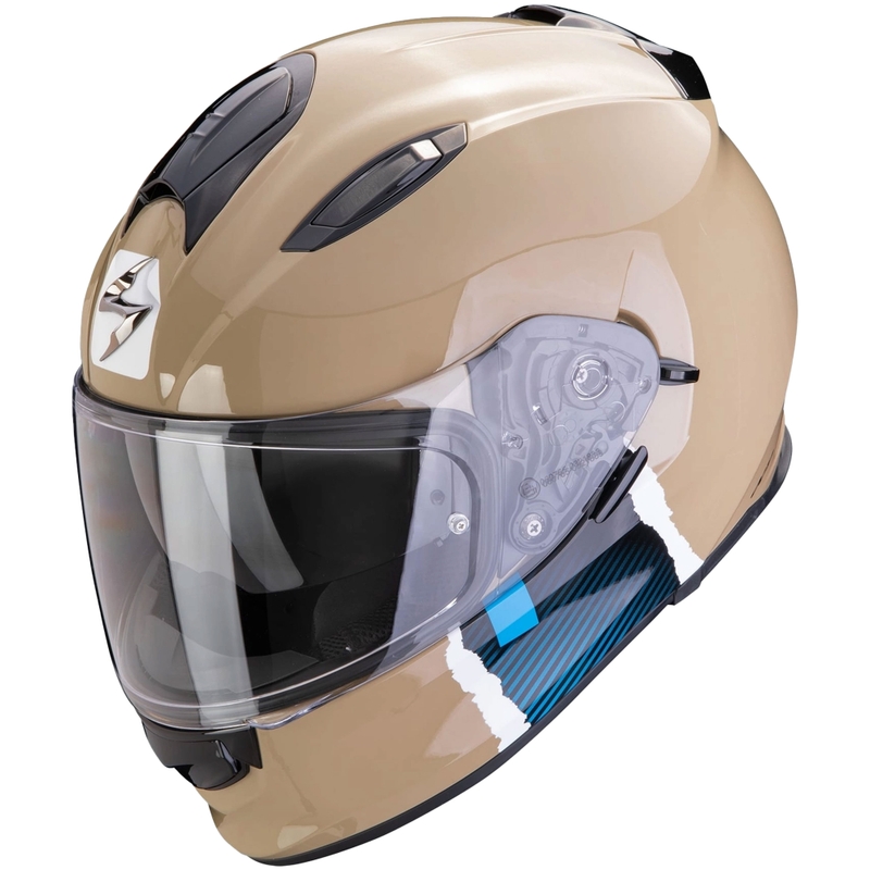 Scorpion EXO-491 CODE fuld-face motorcykelhjelm sandblå