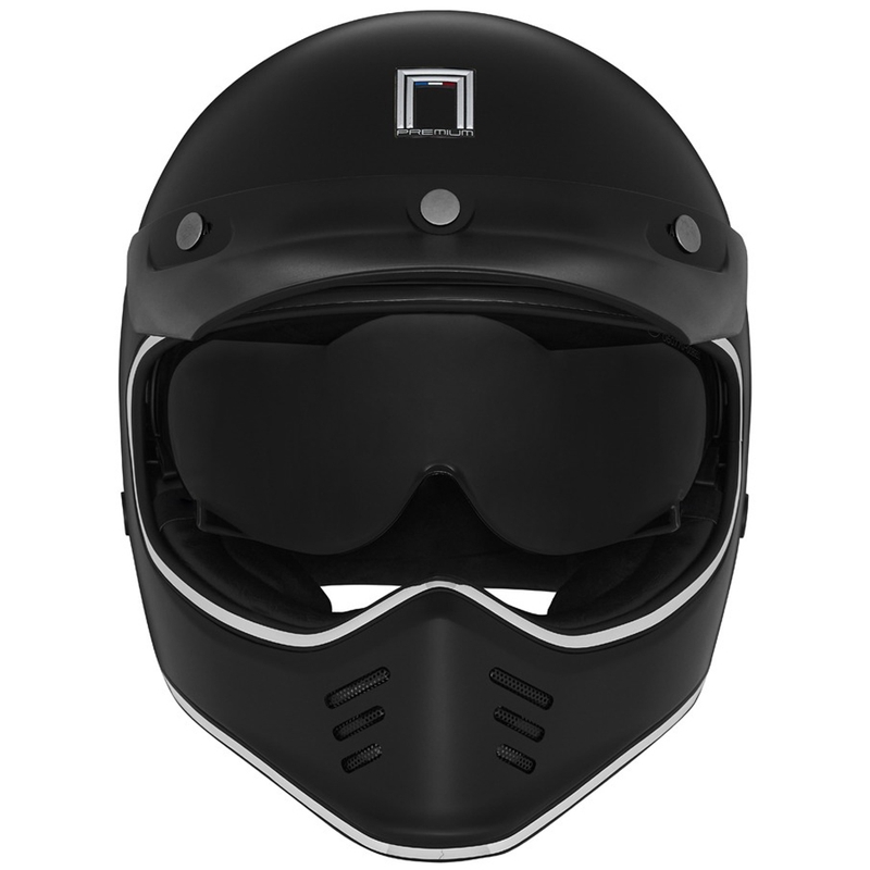 NOX PREMIUM SEVENTY II helfacade motorcykelhjelm mat sort