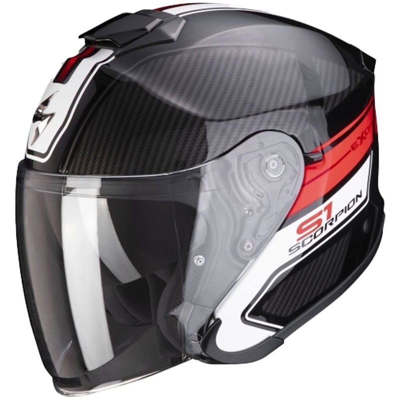 Åben hjelm Scorpion EXO-S1 Cross-Ville Sort-Rød