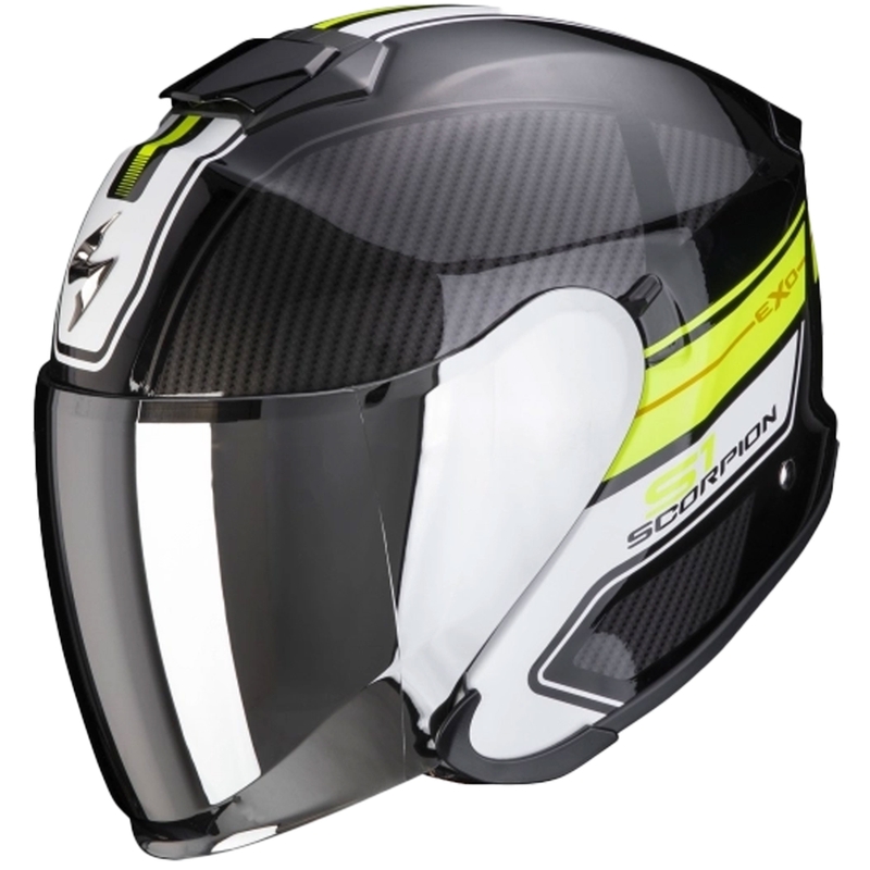 Åben hjelm Scorpion EXO-S1 Cross-Ville sort-fluogul