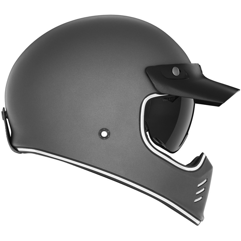 NOX PREMIUM SEVENTY II hel-face motorcykelhjelm, titanium