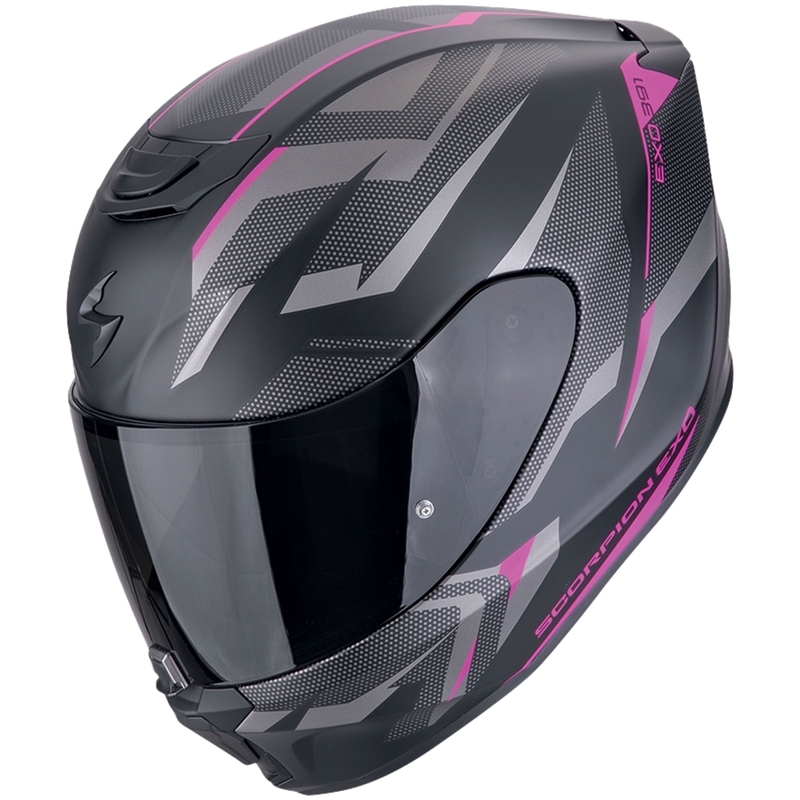 Scorpion EXO-391 AAXO fullface motorcykelhjelm, mat sort-pink
