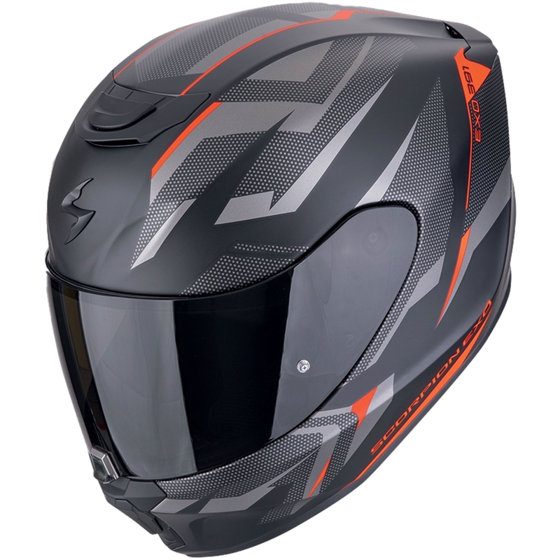 Scorpion EXO-391 AAXO fullface motorcykelhjelm, mat sort-rød