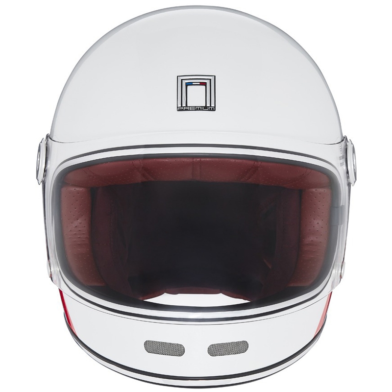NOX PREMIUM REVENGE hel-face motorcykelhjelm hvid-blå-rød
