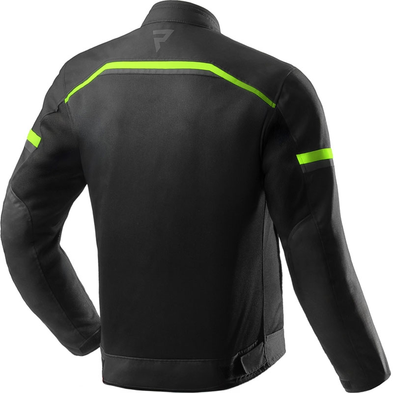 Rebelhorn Echo motorcykeljakke sort-fluo gul