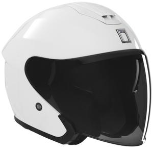 Open face motorcykelhjelm NOX PREMIUM SPY hvid