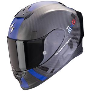 Integralhjelm Scorpion EXO-R1 EVO CARBON AIR MG mat sort-blå