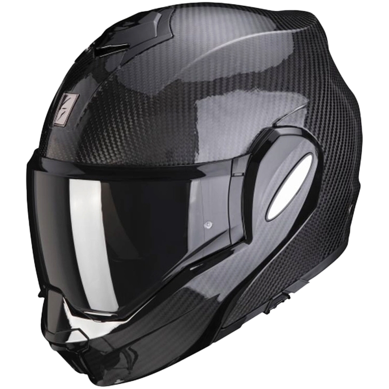 Scorpion EXO-TECH EVO Carbon flip-up hjelm, sort, blank