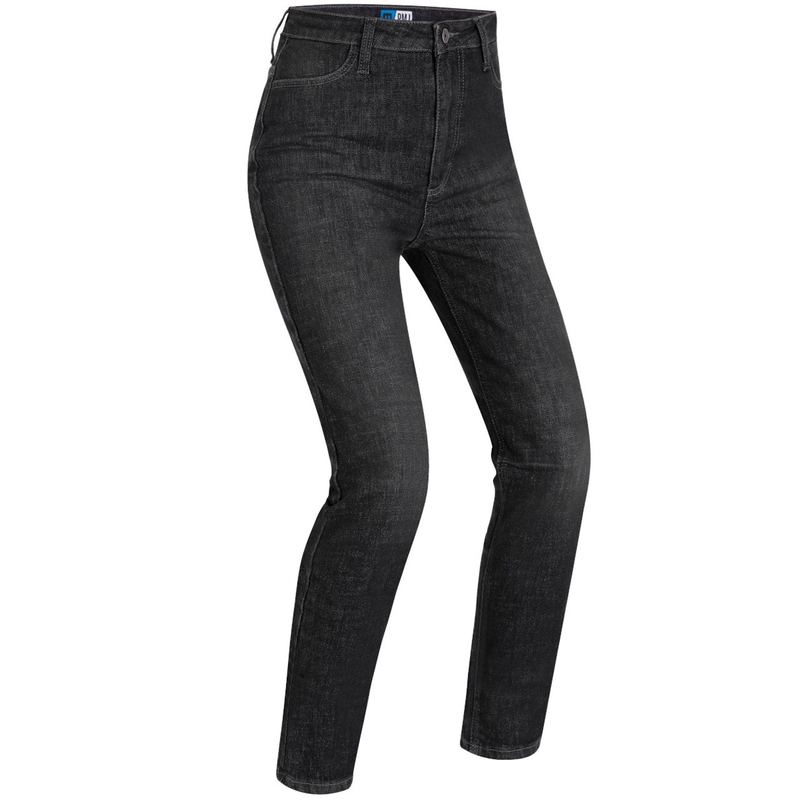 Dame motorcykeljeans PMJ Sara sort udsalg