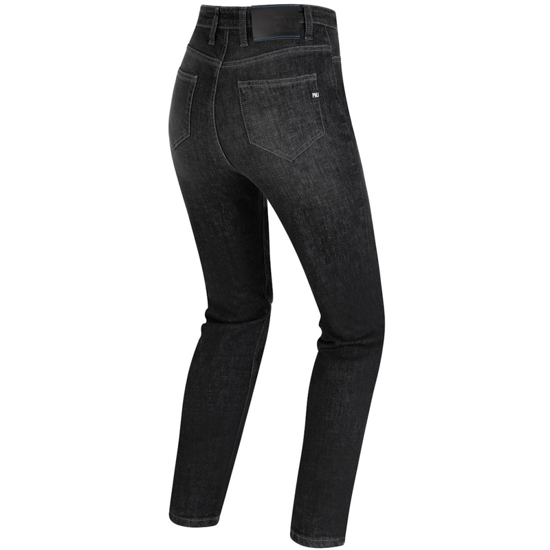 Dame motorcykeljeans PMJ Sara sort udsalg