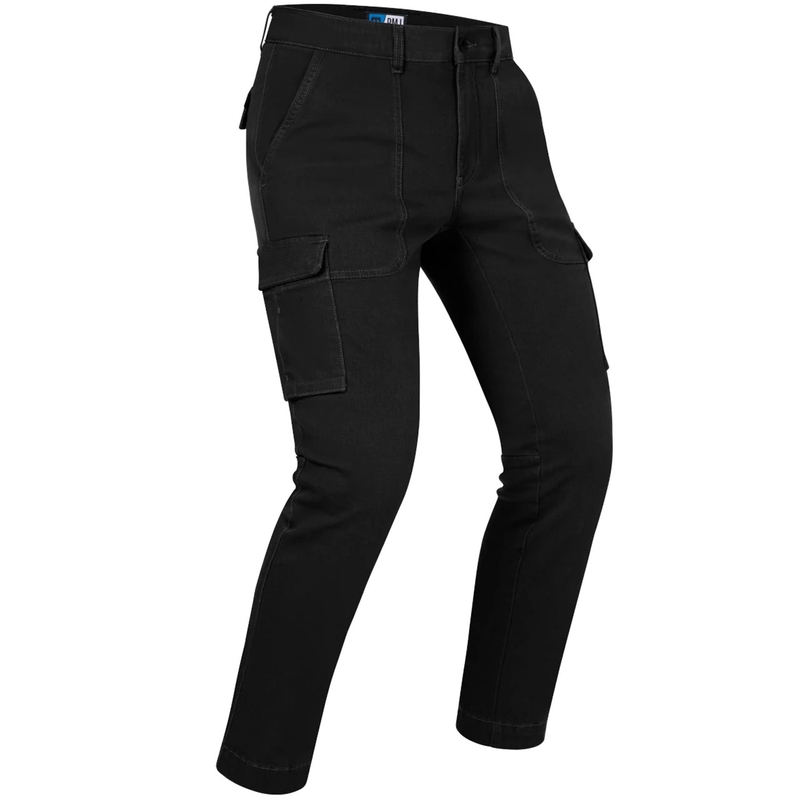PMJ Aviator Cargo Motorcykel Jeans Sort udsalg