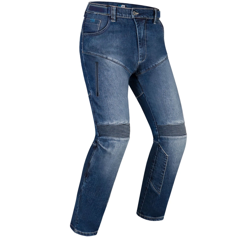 PMJ Dust motorcykel jeans blå udsalg