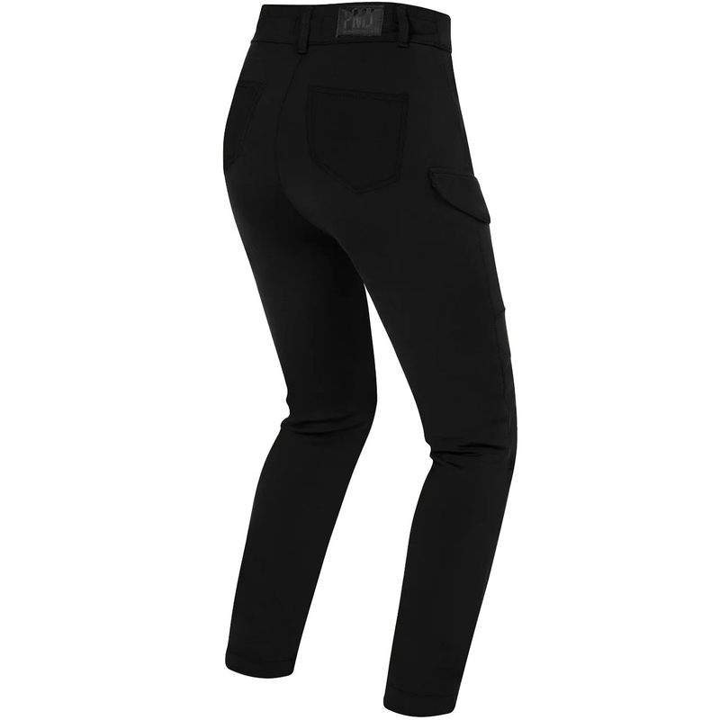 Dame motorcykel jeans PMJ Sidney sort udsalg