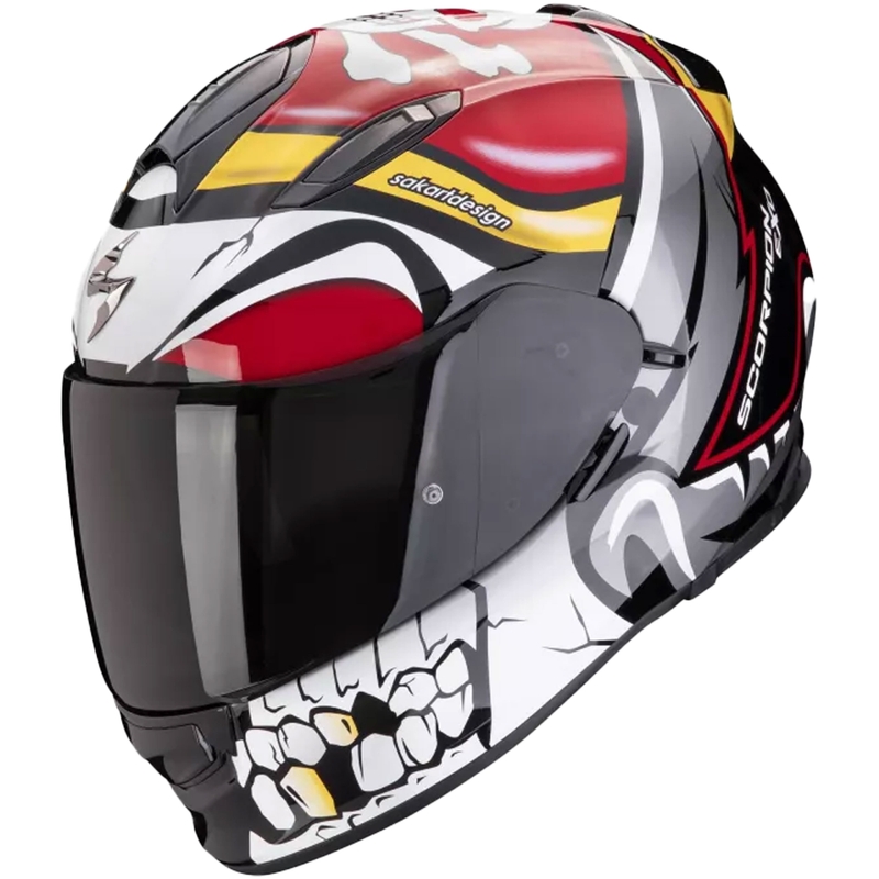 Scorpion EXO-491 PIRATE helfacade motorcykelhjelm rød