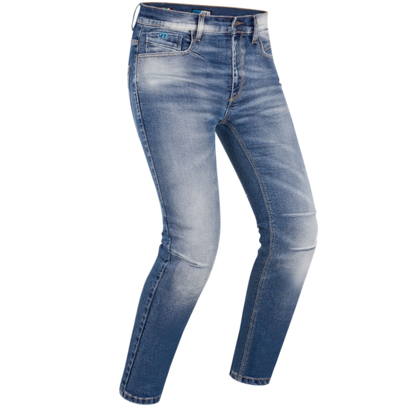PMJ Cruise blå motorcykeljeans udsalg