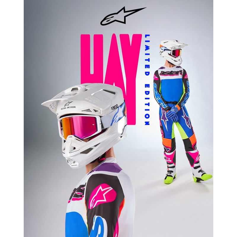 Alpinestars Supertech SX motocrosstrøje limited edition HAY multicolor