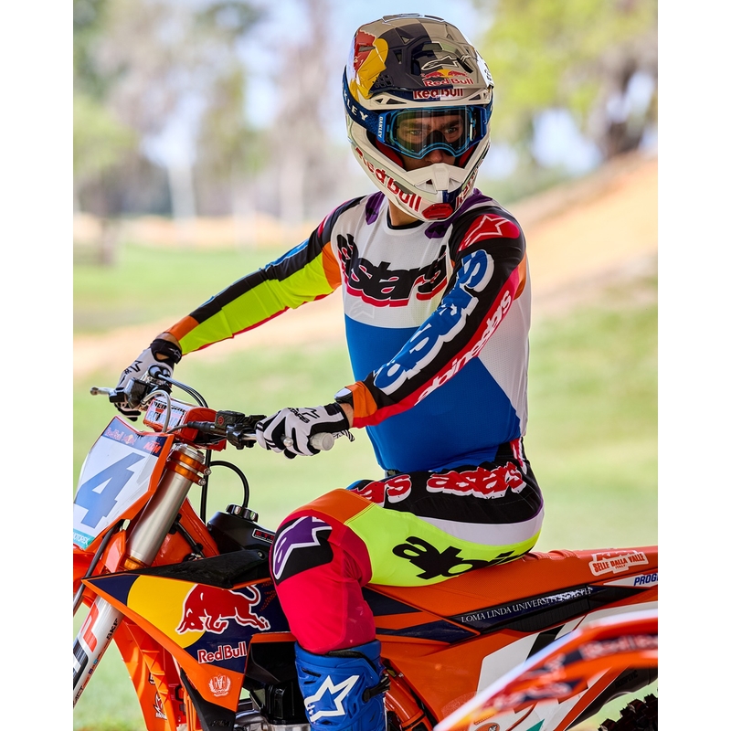 Alpinestars Supertech SX motocrosstrøje limited edition HAY multicolor