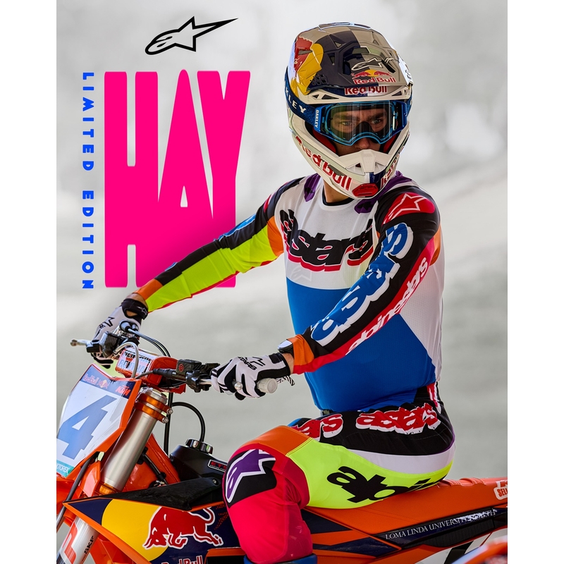 Alpinestars Supertech SX motocrosstrøje limited edition HAY multicolor