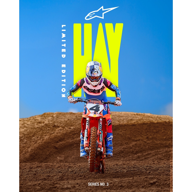 Alpinestars Supertech SX motocrosstrøje limited edition HAY multicolor