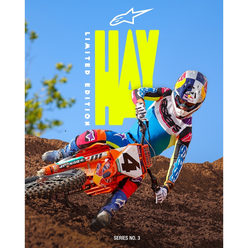 Alpinestars Supertech SX motocrosstrøje limited edition HAY multicolor