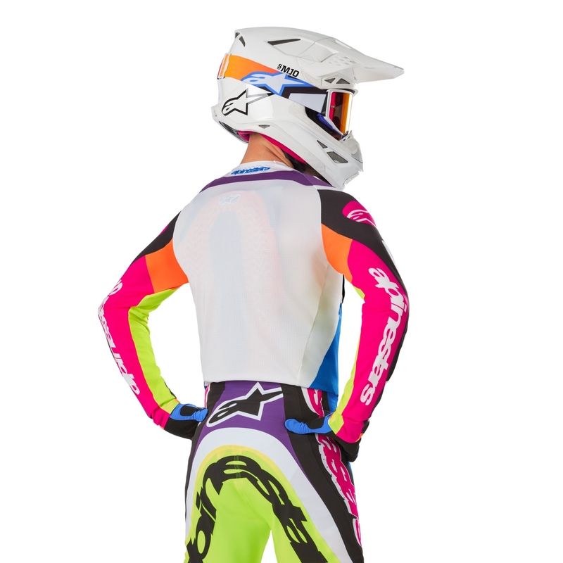 Alpinestars Supertech SX motocrosstrøje limited edition HAY multicolor