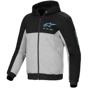 Alpinestars Chrome V2 Sport motorcykel sweatshirt grå-sort-blå