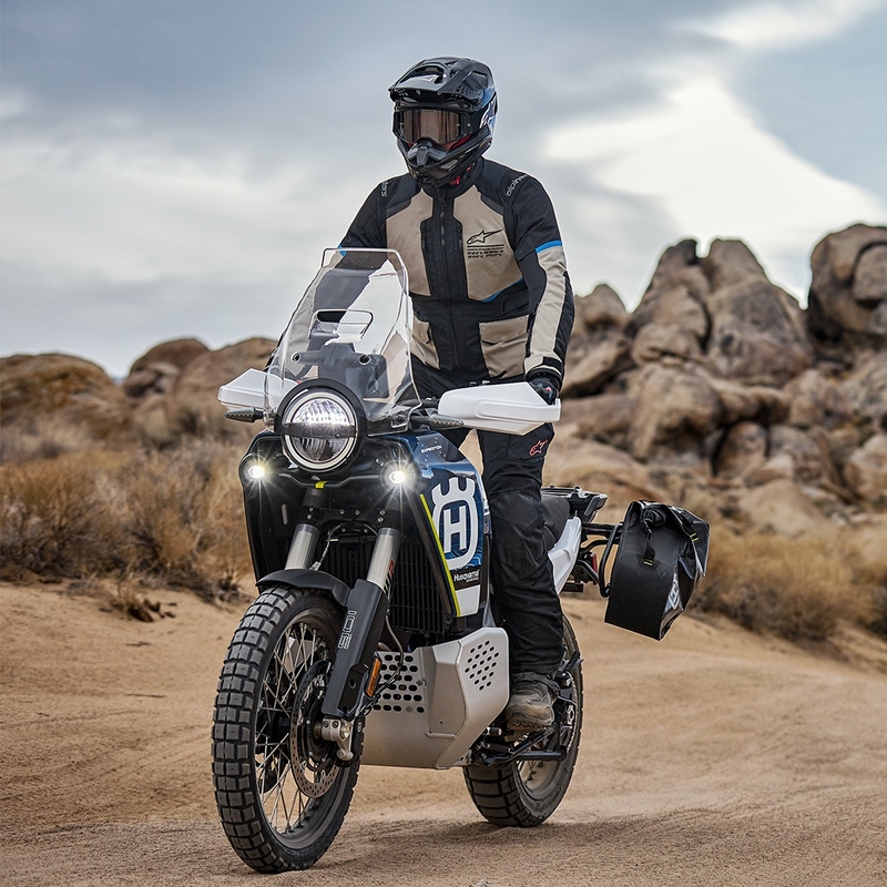 Alpinestars Andes Air Drystar motorcykeljakke sort-grå grøn-blå