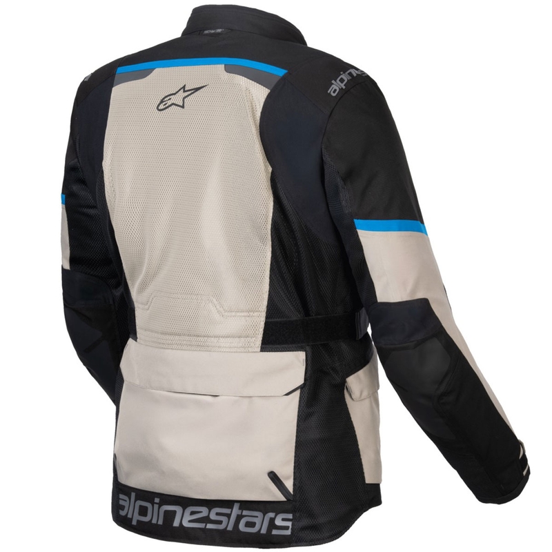Alpinestars Andes Air Drystar motorcykeljakke sort-grå grøn-blå