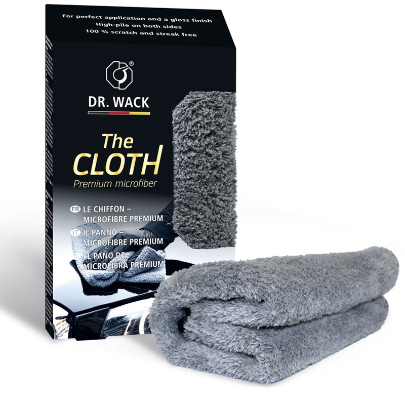 Tyk premium klud til endelig polering Dr. Wack The Cloth grå