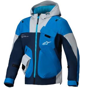 Alpinestars MOGRESS AIR motorcykeljakke blå-mørkeblå-grå