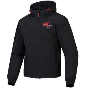 Alpinestars RADIUM TECH HOODIE MM93 motorcykelsweatshirt sort-rød-grå