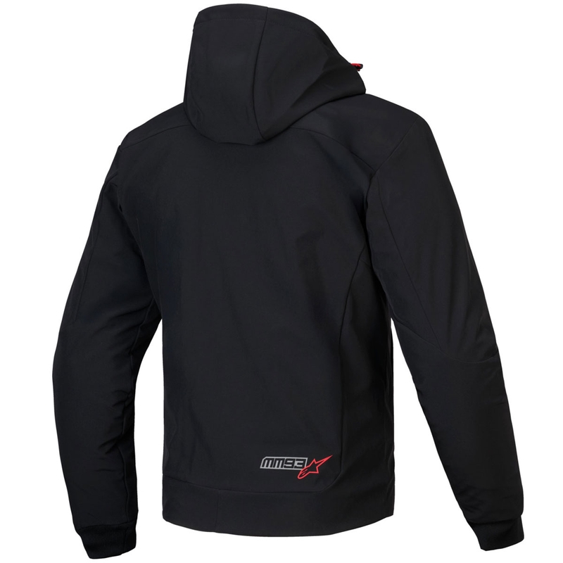 Alpinestars RADIUM TECH HOODIE MM93 motorcykelsweatshirt sort-rød-grå