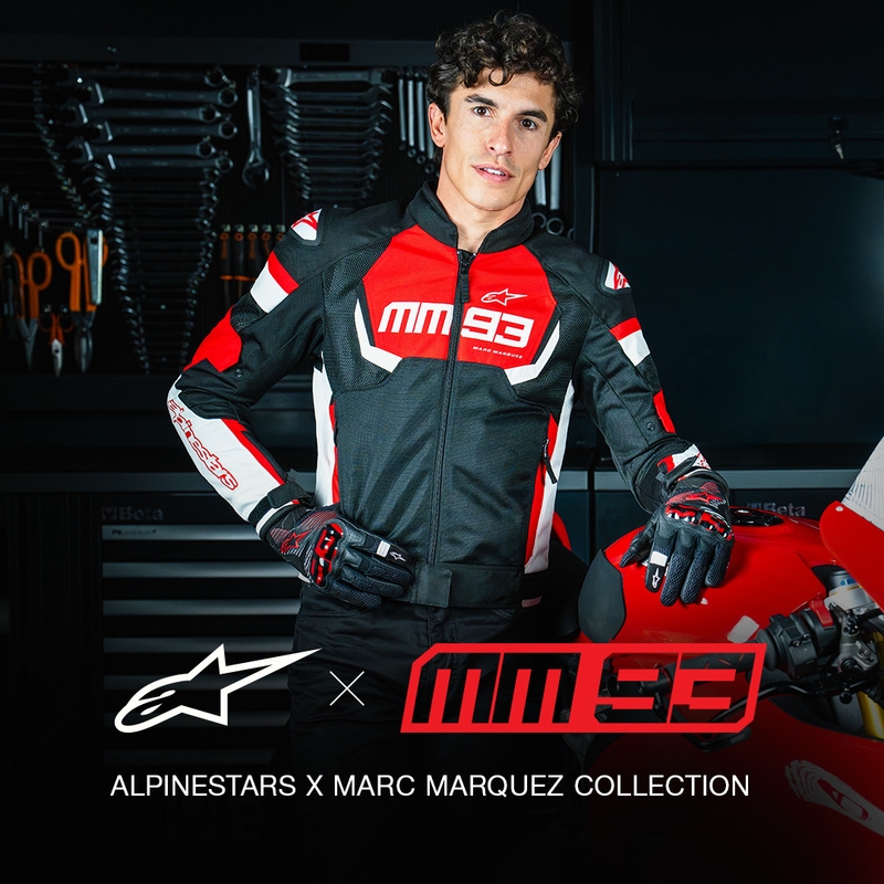 Alpinestars T-SPS Air V2 MM93 motorcykeljakke rød-sort-hvid kollektion