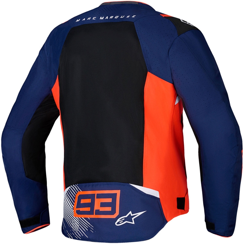 Alpinestars T-SPS Air V2 MM93 motorcykeljakke, fluo-kollektion, rød-blå-sort-hvid