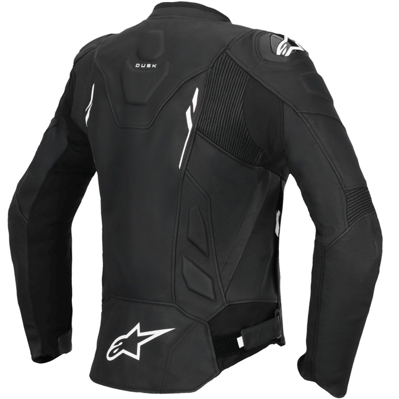 Alpinestars Stella Dusk læder motorcykeljakke til kvinder sort-hvid